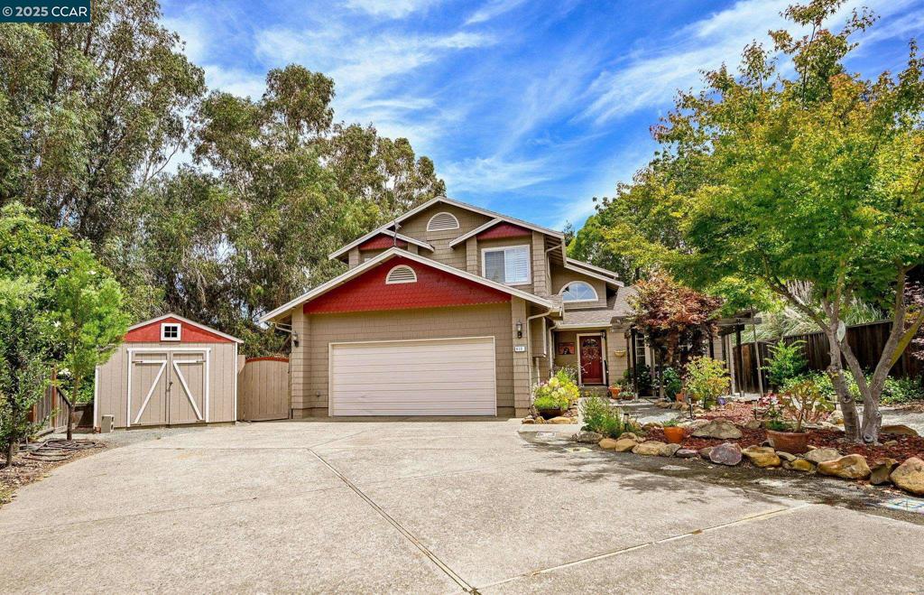 This wonderful home is nestled away from other homes, and is located on an 8,000 sq.ft. flag lot off a quiet cul-de-sac. Hardwood floors. Gourmet kitchen plus eating area. Formal dining & Living room. Spacious family room with gas fireplace. Huge primary suite with gas fireplace & space for office/nursery or workout area. Good commute location provides easy freeway access. Truly a home to show your clients !! MUST CALL owner or Agent for appointment to view - Dog in house. Offers presented as received