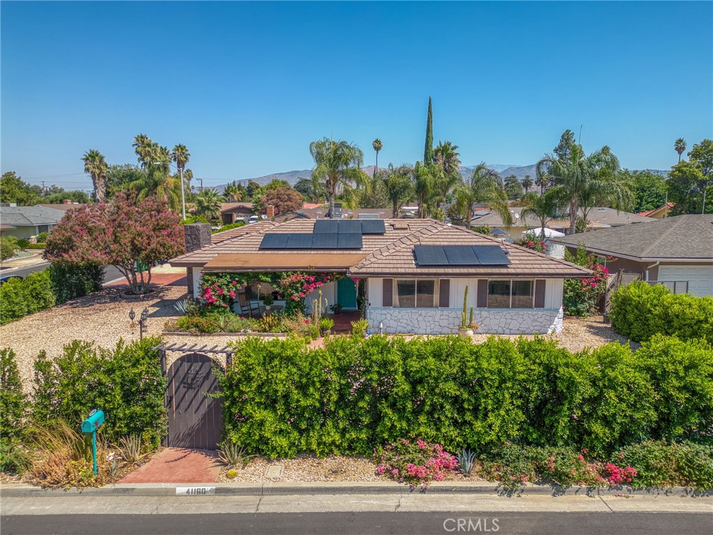 Welcome to this beautifully updated Hemet home that blends comfort, convenience, and modern upgrades. The open floor plan is filled with natural light and offers a seamless connection between the living, dining, and kitchen areas.
Recent improvements include a newer roof, air conditioning system, and water heater, offering lasting value and peace of mind. The garage was in the process of being converted into a finished space with its own private entrance and bathroom, creating additional options for the future.
The backyard is designed for both relaxation and entertaining, featuring a sparkling pool with spa, a covered patio, and landscaped areas that provide privacy and a welcoming atmosphere. The property is enhanced by garden flowers surrounding the home, with seasonal blooms that attract butterflies and hummingbirds, adding color and charm throughout the year. Located in a well-established neighborhood close to parks, shopping, and major roadways, the home is also just 0.1 miles from Ramona Elementary, 0.6 miles from Dartmouth Middle School, and 1.1 miles from Hemet High School.
