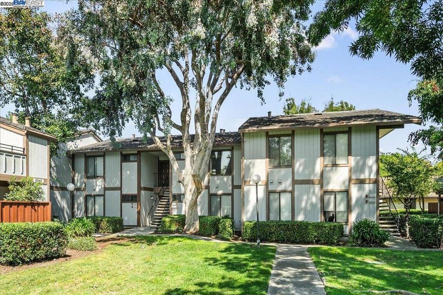 Welcome to New Park Village! This wonderful home is an upstairs unit that offers vaulted ceilings, a beautifully remodeled kitchen with lots of cabinetry, quartz countertops, stainless steel appliances and so much more! Inside unit laundry, spacious bedroom with a walk-in closet. This beautiful home has recently been painted and includes new carpeting in the main living area and bedroom! This home is located close to the swimming pool and includes an upstairs balcony, 1 covered + 1 uncovered parking spaces. HOA offers multiple pools, tennis courts, club house and an exercise room. Located close to Highway 880, Dumbarton Bridge, Newpark Mall & Pacific Commons shopping areas. Open house this Saurday October 4th from 1-4 PM. Must see today!