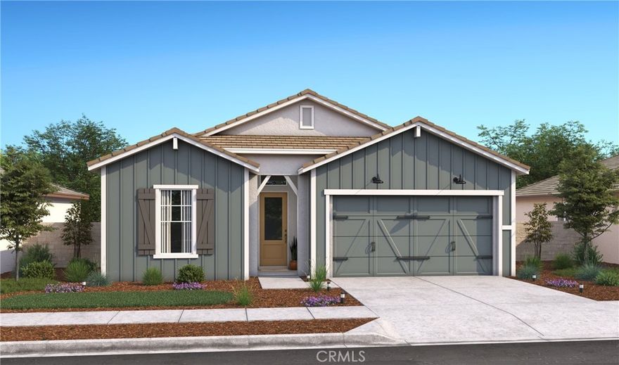 Welcome to Mirabella, Paso Robles’ premier master-planned community where luxury, comfort, and convenience come together beautifully. Here, you’ll enjoy resort-style living every day with amenities that include a sparkling pool, pickleball court, and scenic walking trails all just minutes from US-101, SR-1, SR-46, SR-99, and Paso Robles Municipal Airport. The Asheville plan is a thoughtfully designed single-story home offering 3 spacious bedrooms and 2 baths, combining modern elegance with effortless functionality. Step inside through the welcoming foyer into an open great room that flows seamlessly into the gourmet kitchen and dining area an ideal space for entertaining or relaxing with loved ones. The chef-inspired kitchen is the heart of the home, featuring Frost White cabinetry, marble-look quartz countertops, a waterfall-edge island, and premium GE Café stainless-steel appliances. Every detail has been crafted for both style and performance, making cooking and gathering a true pleasure. The luxurious Primary Suite offers a private retreat with dual vanities, a spacious walk-in shower, and a large walk-in closet your sanctuary for rest and rejuvenation. Discover refined living and timeless design at Mirabella, where every detail has been curated for your lifestyle. Don’t miss your opportunity to make the Asheville plan your new home, schedule your visit today and experience the best of Paso Robles living. *Price subject to change.