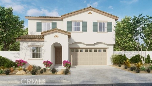 NEW CONSTRUCTION in Winchester - NO HOA - This 2,311-sf, two-story, 5-bedroom, 3-bathroom home with a California Spanish façade has a DOWNSTAIRS BEDROOM and BATHROOM with walk-in closet, a LOFT and INCLUDES SOLAR! The Island kitchen with island eating area has Bianco Tiza QUARTZ counters, built-in stainless-steel appliances and a pantry closet. The interior comes complete with crisp white shaker-style cabinetry throughout, lots of included recessed lighting, plush carpet in bedrooms, closets, and stairs, and vinyl in main living areas! Upstairs there is a primary bedroom with ensuite bathroom and walk-in closet, 3 additional bedrooms and full bathroom, and laundry room. There is also a direct-access two car garage PRE-PLUMBED for an electric car! This truly modern home has all the SmartHome features you would expect and, is LANDSCAPED AND IRRIGATED in the front yard. This home has a DEEP back yard depth. The community is situated close to park and freeway access. We anticipate a September 2025 move-in and we can't wait to Welcome you Home!!
* HUGE SAVINGS!! Our Solar is "No Additional Cost to Your Buyer" it Included in the Price of the Home *
* Deep Rear Yard Depth *