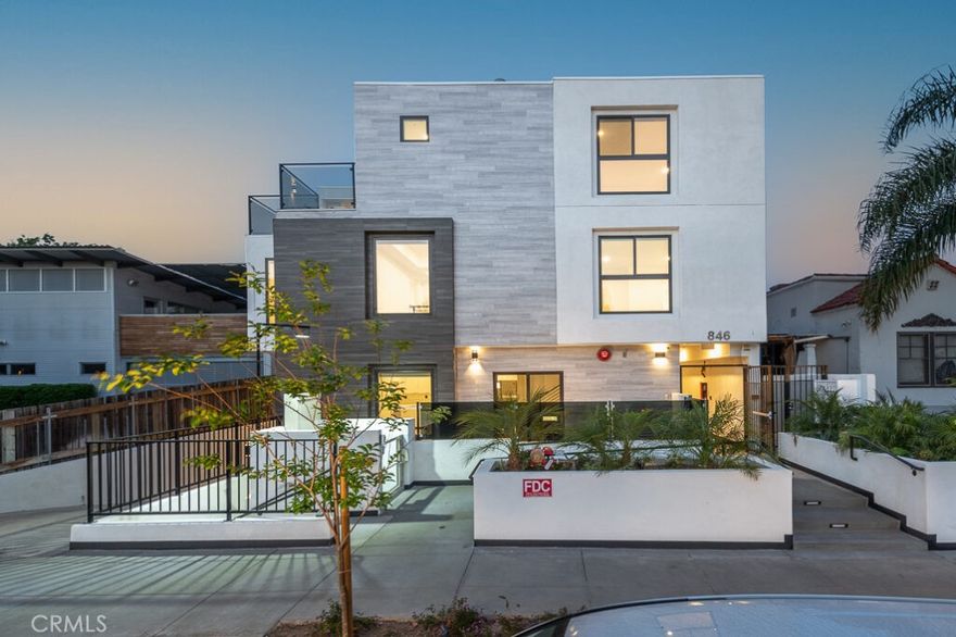 Welcome to the amazing Vista 6...fabulous location for these six gorgeous tr-level townhomes built in 2021.  Truly special as all the  homes are three bedrooms and two and one-half baths, one unit has three and one-half baths,  with truly entertainers' floorplans with each highlighted by great outdoor space of a private patio and rooftop terrace up on the third floor.  Designer finishes throughout with high ceilings so that each unit is light and bright featuring oversized windows.  The gourmet kitchen opens to the spacious dining and living areas.  Designer cabinetry.  All the rooms are accented with wide plank engineered flooring. The nicely sized bedrooms all have great closet space and resort styled baths.  Stackable washer and dryers are included in all the units.  The sleek modern finishes show like a model.  Dual zoned HVAC.  Gated two car assigned parking.  EV hook ups and guest parking.  Easy common area maintenance.  The property is centrally located adjacent to West Hollywood, close proximity to Paramount Studios, Melrose, Larchmont Village, freeways, and the best nightlight the city has to offer.  There is an active/current tract map in place with each unit having it's own APN so the units may be sold individually if your investor desires.  Great opportunity as units or a sell out at some point.  All Units are occupied and the present cash flow with low expenses makes this highly desirable.  Units are sized from 1757-2030 sqft of living area. Great size and spacious. Offering Memorandum available in supplements on this site.