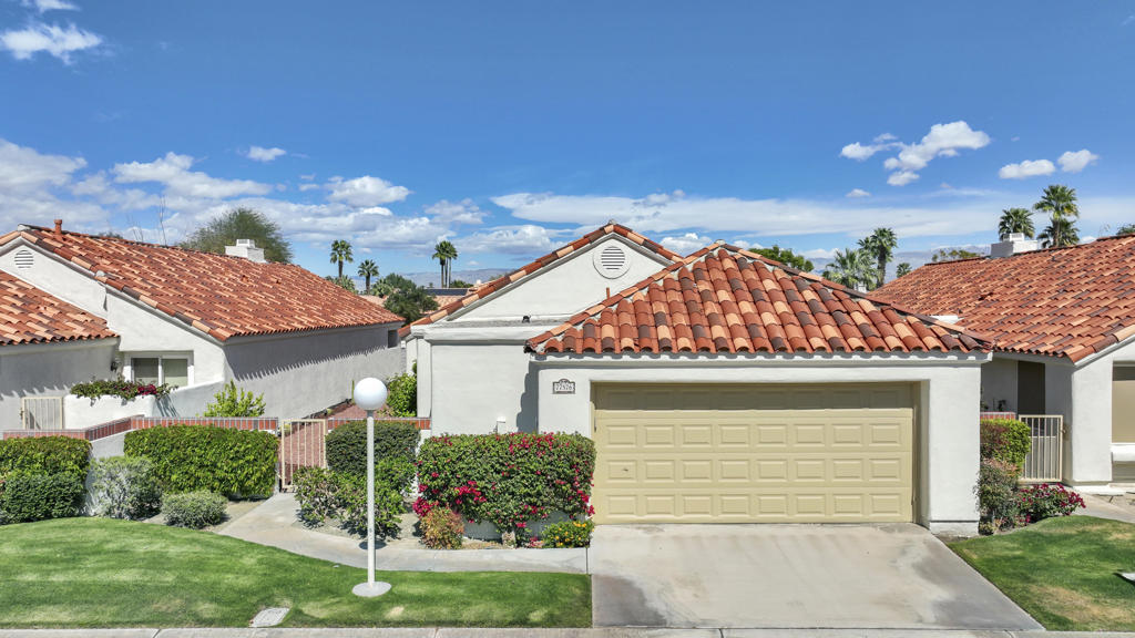 Furnished seasonal vacation rental 2-bedroom, 2-bath one level within walking distance to the Indian Wells Tennis Gardens. Fireplace. Tenant privileges include pools & spas. There is clubhouse fitness, lighted tennis courts and a putting green. HOA fees, wireless Internet, smart TV's are included. Utilities are included up to $150-mo. Propane BBQ. No carpet, all tile floors. Full size washer & dryer. Attached 2-car garage with direct access. Dogs considered. Owner will consider long term annual lease subject to acceptable terms. Contact agent with questions or to schedule viewing.