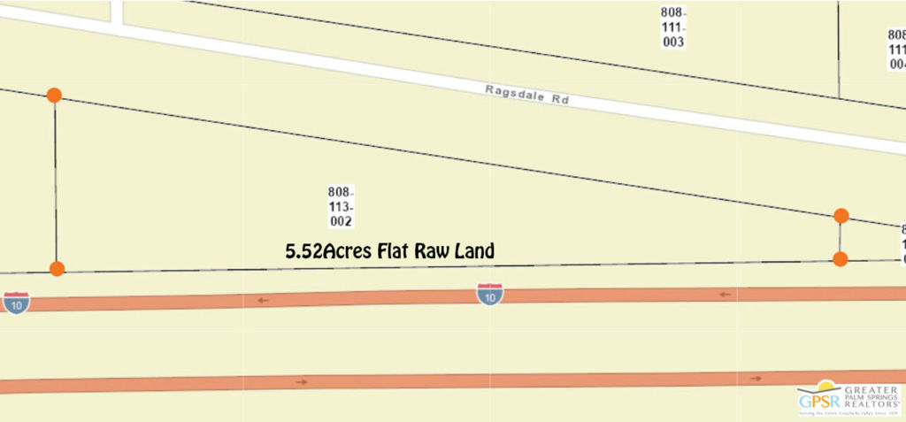 Desert Center 5.52-Acre Development Site Investor Focus Location: 5.52 acres with direct frontage on I-10 and SR 177, offering high traffic and visibility between major routes. Versatile uses: Solar farm, RV/trailer storage, large gas station and C-store, truck stop with motel, or hospitality/retail hub. Flexible for multiple concepts. Nearby demand: Proximity to a race track (2 miles), a golf course, and an established RV park; growing solar activity in the area. Market context: Nearby solar deployments have driven land values; this parcel can target energy, travel-services, or mixed-use development. Competitive gaps: No major gas station between Blythe and Chiriaco Summit presents a strategic fueling/food stop opportunity. Develop a targeted pro forma for your chosen use. Contact today for this amazing investment opportunity.