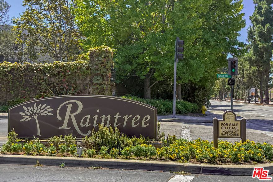 Enjoy the feeling of being at the center of Culver City living at Raintree condominium with nearby shopping and amenities. All while being in a home that offers peace and quiet making you almost feel as if removed from the city altogether. Even while being on the grounds, you'll feel outside the city noise as well with walking paths near the on-site lake, pool, extra large spa, or the clubhouse. Play a game of volleyball in the courtyard or take advantage of the fitness center. In the home there's dedicated dining space adjacent a galley kitchen open to the wet bar and main living area. Relax in the furnished living space overlooking the balcony, accessible from the furnished separate master suite also. The one bedroom suite is separate from the main living area with over size soaking tub and walk in closet. Whether you want to be near the local studios or still close enough to the nearby beach towns, come see what the desired Raintree condominium has to offer.