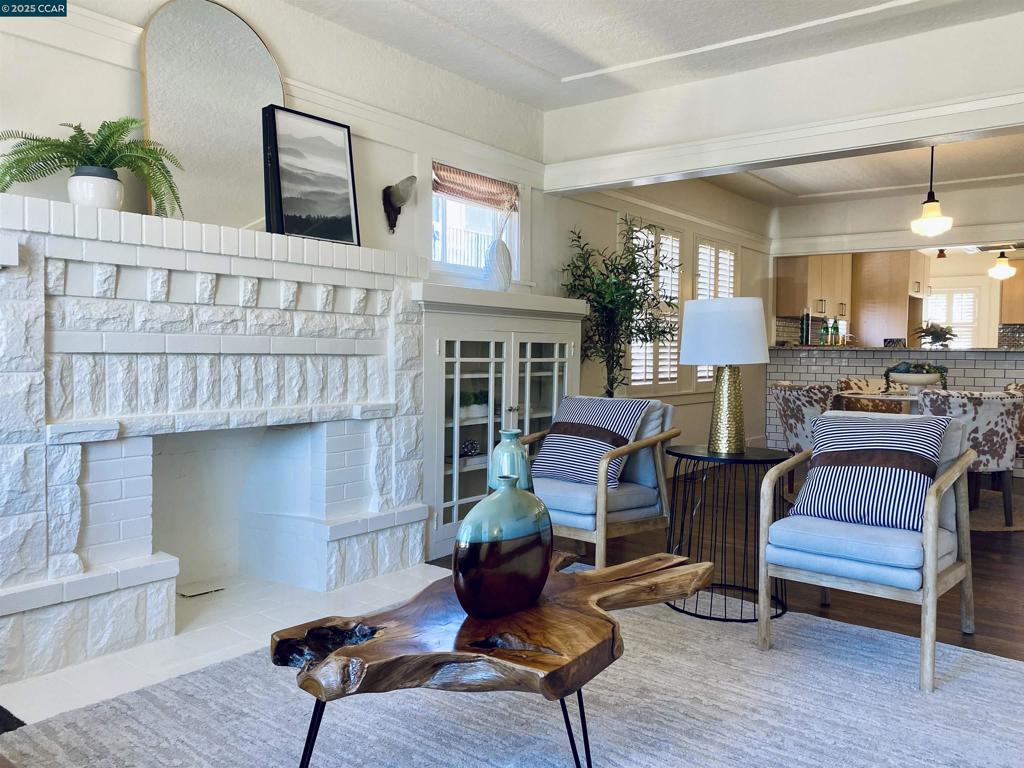 Welcome to725 43rd Street in Oakland! This delightful 1920s bungalow gracefully merges modern sophistication with classic charm. The open floor plan highlights wonderful period details, complemented by hardwood floors in the living areas and bedrooms. The bathroom has a retro charm with its clawfoot tub and honeycomb tile flooring. At the heart of the home is the open and airy kitchen, radiating warmth and filled with natural light that enhances every corner. The detached garage offers flexible options, perfect for use as a workshop or hobby area. Perfectly located, the property is close to BART, the freeway, Telegraph Ave, and the lively shops and diverse dining options of Temescal. This home is a unique opportunity waiting for you to make it your own. *Transparently Priced*