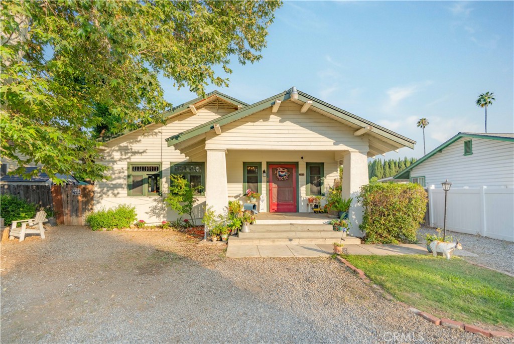 Explore the extraordinary potential of 7914 Magnolia Avenue—a beautifully preserved 3-bed, 2-bath Craftsman home with a detached guest unit (ADU) on a sprawling 12,632 sq ft lot. This property may qualify for up to $200,000 in down payment assistance through over 38 verified programs (based on buyer eligibility).
This timeless residence features 1912 architectural charm—original wood accents, vintage fixtures, and solid wood windows—complemented by thoughtful modern upgrades like a remodeled kitchen, soaking tub, and central HVAC. The detached ADU offers a private bedroom, bath, kitchenette, and separate entrance—perfect for multigenerational living, guest accommodations, or potential rental use (check with the City of Riverside for ADU rental guidelines). Shared utility setup. Outside, enjoy a serene, landscaped yard with mature trees, several patios for entertaining, and room for an urban garden or future pool. A gated driveway provides secure RV parking and access to a detached garage. BONUS: No HOA, Craftsman character, updated features, and a centrally located lot just minutes from the 91 Freeway. Don't miss this rare Craftsman estate with an accessory unit and land to grow. Floor plan attached. Showings by appointment—schedule your tour today!