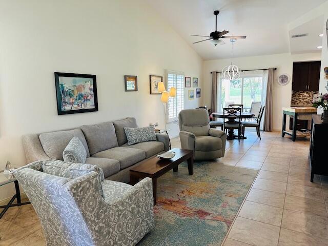 Spacious, expanded Augusta model with clubhouse and big mountain views! Remodeled and updated. Dining room has been expanded offering a great open floor plan. Living room with a stacked stone fireplace. Kitchen with granite counter tops, stainless steel appliances, glass tile backsplash and custom cabinetry! Remodeled hallway bath and primary bath, the tub has been removed and a fabulous shower has been added... All windows and doors have been replaced! Large patio with Alumawood cover, great for entertaining, or just watching those stunning sunsets. Plantation shutters, skylights, and tile flooring through out. Tastefully furnished, so can you move in and start enjoying life immediately. An attached 1 car garage with epoxy flooring complete this perfect desert home. Located in the very social Palm Desert Resort CC. A beautifully updated clubhouse, large pickleball club. A game for all levels of play. An 18- hole golf course and 2 new bocce ball courts. This is the one you have been waiting for. Priced to sell. Short term rentals are allowed.