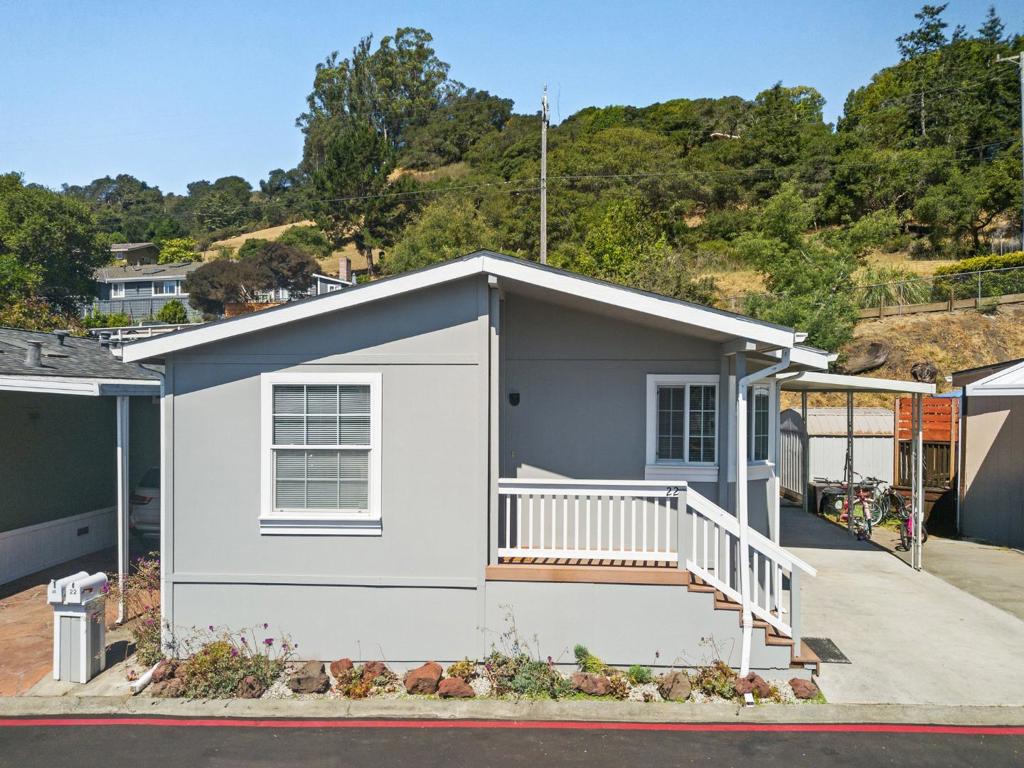 Take advantage of this very rare opportunity to get into the sought-after ALL AGES, Carriage Acres mobile home park in sunny Soquel. Located at the back of the community with no road noise and no neighboring units behind, this unit features 3 bedrooms, 2 full bathrooms and approx. 1160 sqft of living space. A few but not all of the many recent upgrades include new roof, new interior paint, new dishwasher and new light fixtures. Just minutes to parks, shopping, restaurants, schools, and ONLY 2 MILES to Capitola Beaches. HWY 1 is just 5 minutes away for easy access to the Santa Cruz area downtown & Beaches & Boardwalk. Old San Jose Rd is a great commute location to HWY 1 & 17. Come see this Sweet Soquel Home. Plus, this park has the added benefit of RENT CONTROL