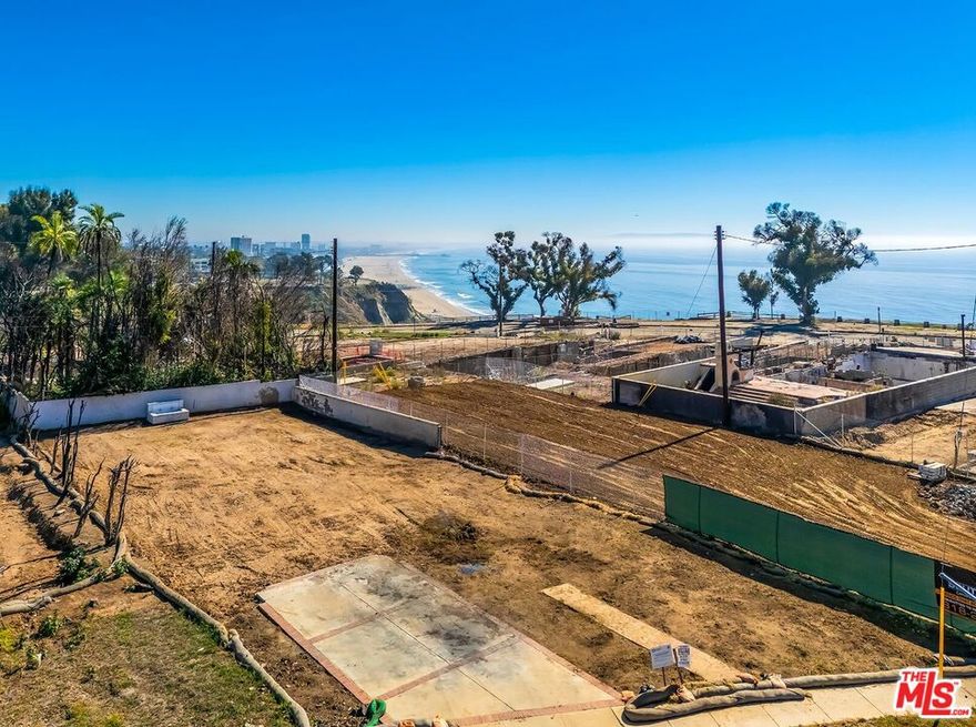 Pacific Palisades is rebuilding...seize the opportunity! Enjoy this serene and idyllic location in the coveted and prestigious Via Bluffs with convenient access to the Palisades Village shops, restaurants, schools, hiking and more. Whether you are looking to create a new custom home for your family or invest in the resurgence, this prime 6,409 sq ft lot offers tremendous possibility. The previous home was a generous 3,071 sq ft with some views from 2nd story. This property sits just around the corner from the bluffs on Via De Las Olas with spectacular ocean and sunset views. This is not just a lot  it is a lifestyle opportunity. Neither Seller nor Broker/Agents guarantee the accuracy of the square footage, lot size, permits or other information concerning the conditions or features of the property. Buyer is advised to independently verify the accuracy of all information (including square footage) through personal inspections and with the appropriate professionals. See DOCS for OFFER GUIDELINES.