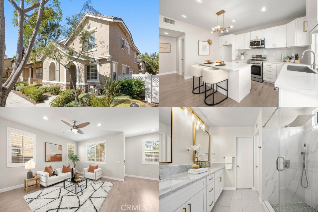 Remodeled single-family DETACHED home in Amerige Heights, situated on a cul-de-sac, within walking distance to Sunny Hills High School & Robert C Fisler K-8. Inviting open-concept floor plan for an easy day-to-day living, formal entry opens to a living room with intimate fireplace, open dining area flowing seamlessly to a chef's kitchen with center island providing a generous counter space, plentiful cabinets, and a convenient individual laundry room with custom cabinets. Sizable LOFT upstairs perfect for kids' play area or a home office, leading to secondary bedrooms providing ample space, primary suite boasting a tastefully remodeled en-suite bath with dual-sinks, beautiful tile work in walk-in shower and stylish barn door. Newly renovated in 2021 including new flooring throughout, kitchen with quartz countertop and island, all bathrooms with marble countertop vanity, and fresh coat of interior & exterior paint. Take advantage of this PRIME LOCATION, surrounded by well-maintained parks, recreational zones, just moments away from AWARD-WINNING SCHOOLS and popular Amerige Heights Town Center with endless shopping and dining options. Come see why "LOCATION IS KEY".