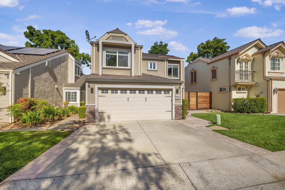 Nestled at the base of the scenic western foothills, this beautifully upgraded 3-bedroom, 2.5-bathroom home offers comfort, style, and convenience. Step inside through an inviting custom stucco and stamped concrete entryway into soaring high ceilings that enhance the open feel of the entry and family room. The updated kitchen features stainless steel appliances, ample storage and modern finishes, perfect for everyday living or entertaining. Outdoors, enjoy a custom-built kitchen, a lighted sitting wall, and a built-in fire pit, ideal for relaxing evenings or hosting guests. This home offers peaceful surroundings with unbeatable convenience. Just a short walk to local parks, the library, and the vibrant heart of downtown Morgan Hill. This is more than just a home, its a lifestyle.