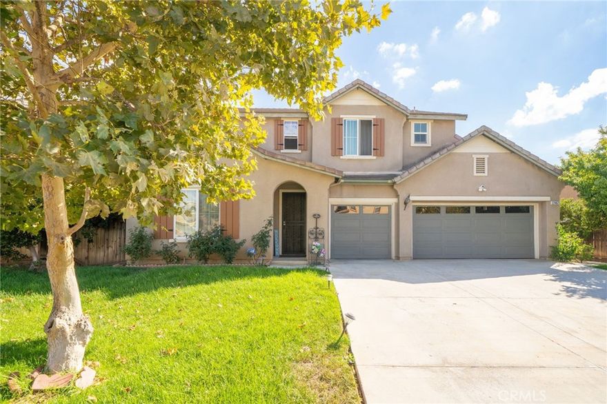 Welcome to this beautifully maintained 5-bedroom, 4-bath home located in the desirable Rancho Belago community of Moreno Valley. Offering approximately 3,101 sq. ft. of living space on a 6,534 sq. ft. lot, this spacious two-story home combines comfort, functionality, and modern style.



The open-concept floor plan features a large family room with fireplace, adjacent to a gourmet kitchen with granite countertops, center island, and plenty of cabinet space. A bedroom and full bath downstairs provide flexibility for guests or multi-generational living.



Upstairs, the expansive primary suite includes a walk-in closet and an en-suite bathroom with dual sinks, soaking tub, and separate shower. Two additional bedrooms share a Jack-and-Jill bath, while another secondary bedroom offers a private en-suite—perfect for teens or guests.



Additional features include a three-car garage, upstairs laundry room, central heating and cooling, and a pool-sized backyard ready for your custom touches. This home has been well cared for by its original owners and is located near schools, shopping, dining, medical facilities, and easy freeway access.



Low HOA—only $30/month through Powerstone Property Management. Built in 2005, this residence offers timeless design and convenience in one of Moreno Valley’s most sought-after neighborhoods.