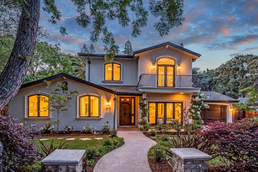 A truly luxurious Mediterranean-inspired home that perfectly blends high-end style with effortless family functionality. Designed for quintessential California indoor/outdoor living, the fabulous great room opens directly to the incredible resort-style yard with entertaining patios, a fully-equipped covered outdoor kitchen, fire pit patio, extensive lawn area, childrens play structure and playhouse, and a fully-fenced pool and spa. Around every corner youll find custom moldings, cherry wood floors, lofty ceilings, and natural stone accents. On the main level, enjoy a formal living and dining room, the open gourmet kitchen, casual dining and family rooms, as well as a large executive office or media room and two bedrooms. Upstairs, you have an expansive primary suite with spa bath and private balcony, and two additional well-sized bedrooms. Located at the end of a private lane in sought-after North Los Altos, just minutes from downtown Los Altos, top-rated schools, and commute routes.