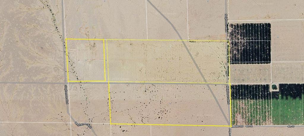 Available property, much of it was in Jojoba many years ago, could be used for agriculture or buyer could determine if it can be used for Solar. Three parcels totaling 277 Acres need to be purchased together and close simultaneously.