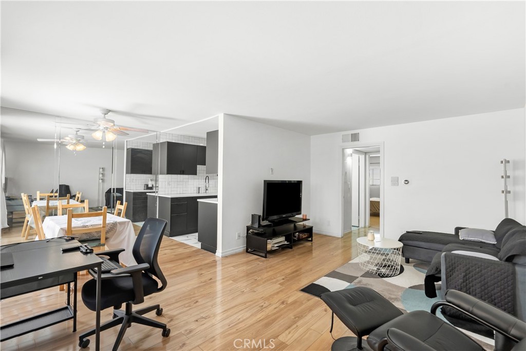 The timing of when this came on the market was right when the stock market tumbled and talks of tariffs were everywhere. So when you are asking, why this has been on the market so long, that is what happened. This is priced $45k below what the last comp in this building sold for. This is a Warrantable Condo (which means the insurance is in good standing for a conventional loan) - such a rare find these days! Come see this recently updated condo centrally located close to so many things. This first floor home offers a number of desirable things such as washer/dryer hookups inside the condo, recently updated kitchen and bathroom, a lovely outdoor patio adjacent to the living room that offers not-only outdoor space but also privacy inside the home as well. There is an assigned parking spot which also includes a large and private storage room inside the communal garage below. Nearby you'll find great parks and hikes including the famous Stoney Point park and Rocky Peak Park. There is also great shopping between the Northridge Fashion Center, Westfield mall and the Topanga Village which are all within minutes of your new home.