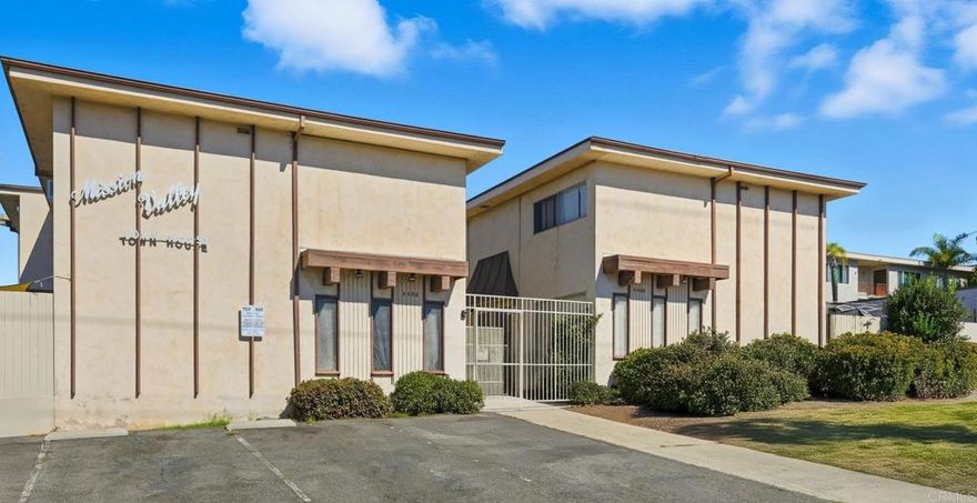 This price and location can't be beat!  This is your opportunity. 2 bedroom townhome with no one above or below. 1.5 baths, quiet end unit, indoor  laundry room, large private patio and lots of extra storage. Convenient to everything - restaurants, hospital, medical facility, shopping, Grantville Neighborhood Park, the Trolley, Mission Valley, SDSU, and minutes away from access to the 8, 805, and 15.