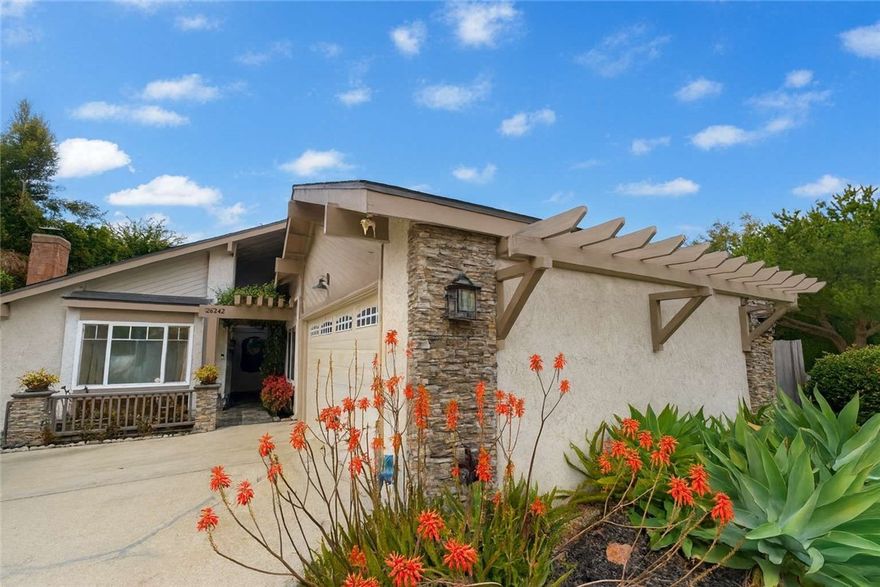 Welcome to this charming 3-bedroom 2-bathroom single-story home with 1500 square feet of living space. This home is nestled in a cul-de-sac within the desirable Creekside neighborhood, and it is right next to the Aliso Creek Trail, which is fantastic for biking, running, or your daily stroll. This charming residence offers a seamless blend of modern updates and timeless Craftsman style touches. Upon arrival, you will be greeted by a light-filled, redesigned, open-concept interior. Some details include: vaulted ceiling with beams, luxury engineered hardwood flooring, recessed lighting, granite island, timeless lead glass kitchen cabinet doors, stainless steel appliances, and a gorgeous gas cooking range. The home is beaming from a fresh coat of interior and exterior paint (completed in the last month), brick accents on some walls, crown molding, and accent windows throughout. The highly manicured, water-conscious landscaping pulls you into the backyard, which feels like your own private park with a built-in fire pit, stone patio, low-maintenance artificial grass, and your very own mini playhouse. If casual entertaining is desired, this large patio open concept gem has been built with this in mind. Neighborhood park nearby, NO HOA, and NO MELLO ROOS. This home truly has it all--prime location, comfort for years to come, and lasting style! Don't miss your chance to snag a slice of Southern California tranquility! This one is something special!