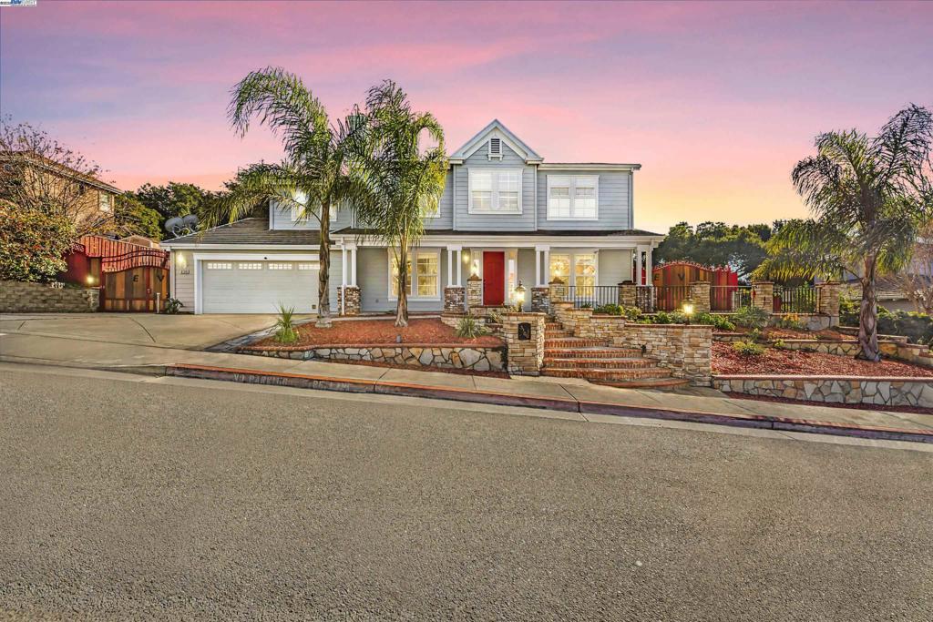 Located in the Fairview district of Hayward Hills, this elegant home features 6 bedrooms, 3 full bathrooms, and 2 extra rooms on the lower level. Boasting over 3,000 sq ft, enjoy the timeless charm and high ceilings throughout. Formal living & dining room, family room with built-in speakers, chef's kitchen with an expansive island, double oven, & an abundance of cabinetry, and a convenient ground floor bedroom with a full bathroom. Large lot with a wide driveway, perfect for parking your boat, RV, or extra vehicles. Beautiful low maintenance landscaping and gazebo.