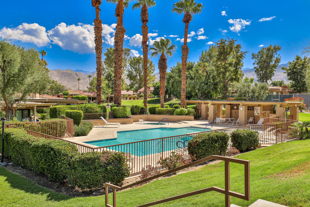 LOCATION, LOCATION, LOCATION! Welcome to Indian Hills, one of South Palm Desert's best-kept secrets. Nestled just below the prestigious Bighorn Golf Club, this hidden gem features a beautifully maintained community of only 119 units. Enjoy the lush landscaping, mature greenery, and an active lifestyle with access to six pools/spas, tennis courts, and pickleball courts. New to the rental market is this charming two-bedroom, two-bath home featuring a spacious great room and an upgraded kitchen--completely move-in ready! Just bring your suitcase and make it your own desert retreat. The HOA covers it all: cable, Wi-Fi, pools and spas, landscaping, trash, roof maintenance, exterior painting, gated security and streets--offering convenience and peace of mind. You'll love the prime location--only two miles from the renowned El Paseo district, where fine dining, upscale shopping, and entertainment await. Spend an evening at the McCallum Theatre, or take a scenic day trip to the mountain town of Idyllwild. With hiking, biking, and walking trails right outside the gate, Indian Hills offers both relaxation and adventure. If you're looking for a vibrant, active community to call home, Indian Hills is the place for you. Schedule your tour today!