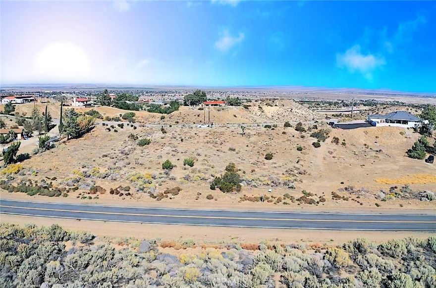 ***Vacant Land in the Foothills of Palmdale Hills Just Beautiful Landscape***



Discover this exceptional opportunity nestled in the scenic foothills of Palmdale. This 1.4-acre (64,261 sq. ft.) parcel offers breathtaking mountain backdrop views and an ideal setting to build your dream custom home with an additional ADU unit. The expansive lot provides ample space for creativity, whether you envision a private retreat, ranch-style estate, or modern desert oasis.

Located in a prime area with nearby water and electricity access, this property also offers the possibility of dual access from both Barrel Springs Road and Palmdale Hills Road, adding convenience and flexibility for future development.



Bring your vision to life and create your own oasis in one of Palmdale’s most desirable foothill settings



 Legal Description: TR=RECORD OF SURVEY AS PER BK 73 PG 22-23 OF R S LOT COM AT MOST N COR OF LAND DESC IN DOC NO 634, 3-19-63 TO JAMES T DOWNEY TH SW ON NW LINE OF SD LAND TO NE LINE OF BARREL SPRINGS RD TH LOT 19