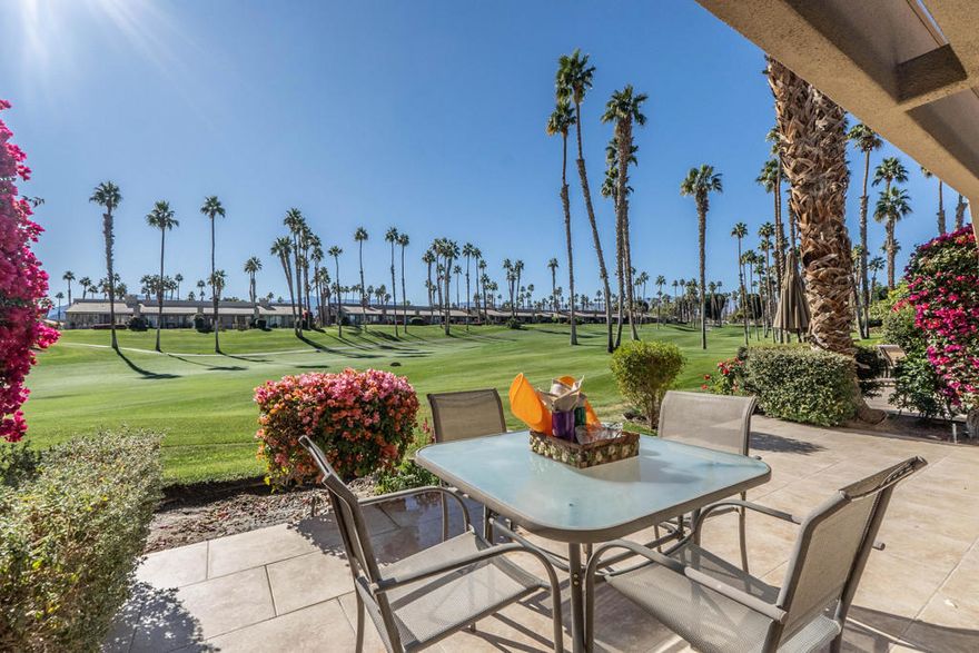 Discover the perfect blend of luxury and leisure in our stunning condo at Palm Valley Country Club, a true oasis nestled among lush palm trees and meticulously maintained green grass. This expansive 1,500 square foot residence is not just a dwelling; it is an invitation to immerse yourself in the enchanting desert lifestyle. Whether you're considering a short stay or a year-round retreat, this property offers all the comforts of home, allowing you to unwind and enjoy the serene surroundings. From the moment you step inside, you will be captivated by the open and airy design that has been thoughtfully crafted to maximize space and light. The inviting layout is conducive to relaxation and entertainment, making it ideal for hosting family gatherings or enjoying quiet evenings. The condo boasts modern granite tile finishes that exude elegance and sophistication, delivering a stylish backdrop to your daily life. This remarkable condominium features two well-appointed bathrooms, ensuring ample privacy and convenience for you and your family or guests. The spacious living area flows seamlessly into the dining space, creating a harmonious environment where the beauty of the outdoors can be appreciated from every angle. Palm Valley Country Club is renowned for its extensive amenities, providing a vibrant community atmosphere perfect for all ages. Embrace an active lifestyle with access to two championship Ted Robinson-designed golf courses that challenge even the most seasoned player.