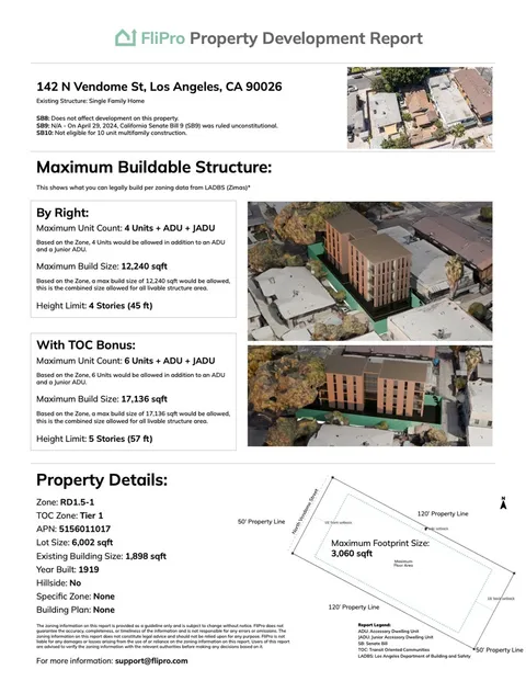 142 N Vendome Street, Los Angeles, CA 90026 - MLS#: SR24139655