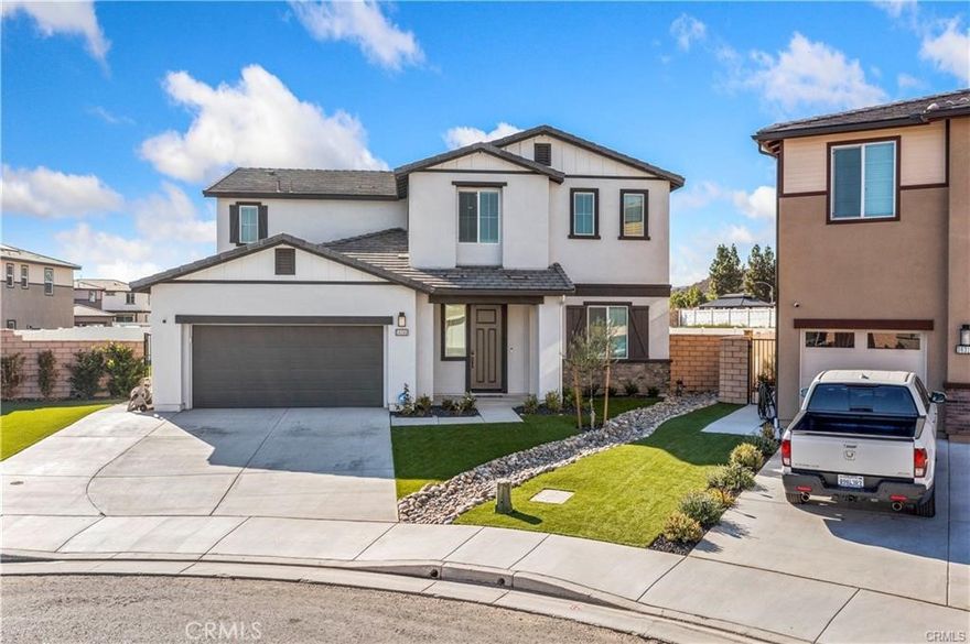 This beautifully upgraded cul-de-sac home offers 5 bedrooms, 3 full bathrooms, a spacious loft, and a dedicated bonus room, ideal for remote work, playroom, or home gym. With over 3,000sqft of open living space, it blends modern style with functionality. Step inside to light luxury vinyl plank floors, wide hallways, and an open-concept design that flows from the great room into the dining area and chef’s kitchen. The kitchen features granite countertops, white shaker cabinets, stainless steel appliances, a walk-in pantry, and a large island with pendant lighting and bar seating, perfect for gatherings. Downstairs offers a full bedroom and bathroom, while upstairs features a large loft, full laundry room with storage, and four additional bedrooms. The primary suite is a private retreat with a spacious layout, spa-like bath, dual sinks, walk-in shower, vanity area, and a large walk-in closet. The backyard is an entertainer’s dream with one of the largest lots in the neighborhood. It features a concrete patio, new sod lawn, fire pit area, and low-maintenance landscaping. Enjoy privacy and room to relax or entertain. Additional features include: Bonus room on main level, Tankless water heater, Energy-efficient features, Recessed lighting, Ceiling fans throughout, and 3-car attached garage Located in a quiet, desirable neighborhood close to parks, shopping, and schools, this turnkey home checks all the boxes. Don’t miss your chance!