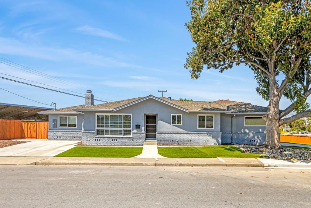 Great Location! Extensively Remodeled Home! Excellent Schools! Situated in one of the most desirable neighborhoods of Santa Clara, this meticulously cared-for single-story Beauty features 3 bedrooms, one of which is a versatile room that may be used as a bedroom or a home office, on a corner lot with 2 separate driveways. Featuring stone composite flooring, LED recessed lighting, double-pane windows, central air conditioning and heating, whole-house water softener, high-end inside washer & dryer, completely remodeled bathrooms & kitchen with quartz countertops, a large island, luxury stainless steel appliances, and custom cabinetry. Additional highlights include 2-car garage with epoxy flooring and finished walls, providing ample parking and storage space, a 200-amp electrical panel upgrade, a level 2 car charging station, low-maintenance yards with artificial grass provide a year-round lush landscape. In short distance to Apple, Nvidia, and other major tech companies, as well as highly rated schools, with Millikin next door, Sutter Elementary & Harker. Its proximity to Valley Fair, Santana Row, and Central Park further highlights this home's prime location. Other City's benefits such as low cost utilities, no city transfer tax, once a year free spring cleaning pick-up.