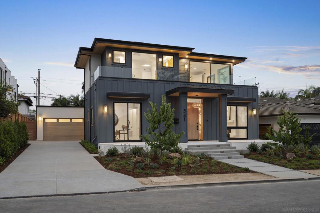 Brand New Custom Construction in Beach Barber Tract! The beautiful property features a stunning Main Residence and perfectly-appointed detached Guest House. Renowned architect Mark Lyon was at the helm, and no expense was spared in the design and construction. The sunlit Main Residence features three exquisite ensuite bedrooms, plus a fourth bedroom and bath that can be an optional office, wide-plank white oak flooring, Fleetwood windows and sliders, multiple uses of venetian plaster, stone walls, curated tile, and premier appliances. Entertaining is a dream, especially with the oversized kitchen pass-thru window to the covered patio with built-in barbecue and beverage refrigerator. The fully-detached 1 BD/1 BA Guest House with private entrance, utility and separate address (if desired), offers high-end essentials throughout, including a full kitchen and stackable washer and dryer installed. Just a short stroll to world-famous Windansea Beach, and ideally located between the vibrant community of Bird Rock and world-class restaurants and boutiques of The Village, this new custom property is an absolute must see!
