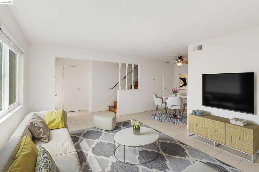 This well-maintained back-unit condo offers 2 bedrooms and 1 full bath across 870 square feet in the tucked-away Del Rio Community. The light-filled living and dining areas flow into a functional kitchen with ample storage and counter space. A door from the kitchen provides direct access to two parking spaces along with a private storage closet. Laundry is shared with only three neighboring units and is conveniently located next to the carport. HOA dues include water, sewer, trash, exterior maintenance, and access to greenbelts and a community pool. Conveniently located near BART, Iron Horse Trail, shopping, dining, and commuter routes, this condo combines comfort and privacy—making it an excellent choice for first-time buyers, investors, or anyone seeking great value in Concord.