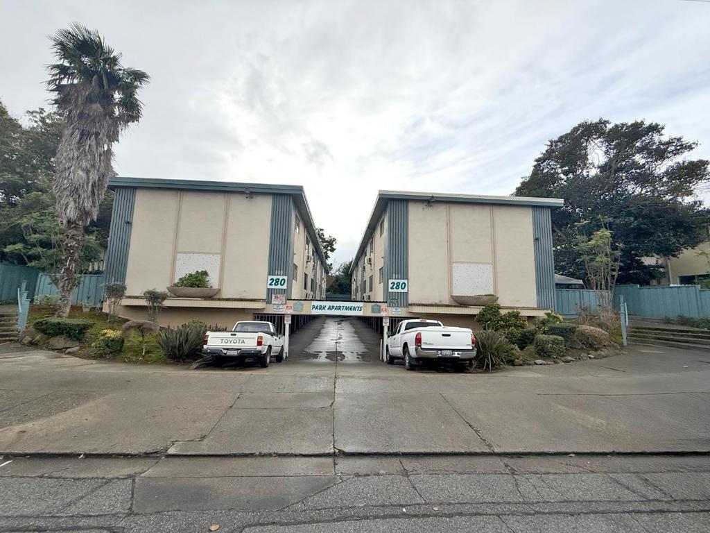 Welcome to 280 E. OKeefe, a rare investment opportunity perfectly situated west of Highway 101 and north of University Avenue. This sixteen-unit apartment building offers exclusively large two-bedroom, one-bathroom units, each thoughtfully designed for comfortable living. With spacious layouts, there is excellent potential to easily convert existing dining rooms into additional bedrooms, further increasing rental income and maximizing the buildings value. The property sits on a sizable lot that includes approximately 6,000 square feet of vacant land, offering the opportunity to build additional Accessory Dwelling Units (ADUs) and dramatically enhance the income potential. Ideally located just 1.5 miles from vibrant downtown Palo Alto, 2 miles from the prestigious Stanford University campus, 3 miles to Metas global headquarters, and 4 miles to Googles headquarters, this property is at the center of Silicon Valleys most dynamic employment and innovation hubs. With strong existing fundamentals and a clear path for significant value-add through unit reconfigurations and land development. The combination of prime location, large unit sizes, and multiple expansion strategies make this a standout asset in todays competitive market.