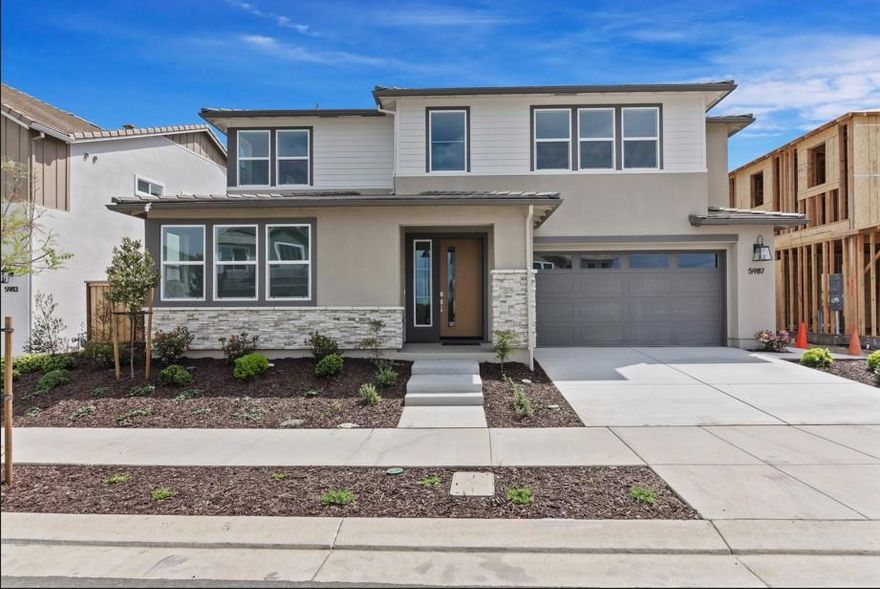 New construction | Homesite 363 | Plan 3. Welcome to Glisten at One Lake, resort living in your own neighborhood! This neighborhood of luxury homes is adjacent to Lake Trail Park and Lake Club with pool, kids splash pad, barbeque area and more. Come live large with plenty of space inside and outside your home for entertaining friends, enjoying recreational activities, and indulging quality quiet time. Because life is about balance, and it starts at home. This beautiful two-story home features 4 bedrooms and 3.5 baths, a generous primary suite with a spa-like bath perfect for relaxation, spacious upstairs loft and laundry room.