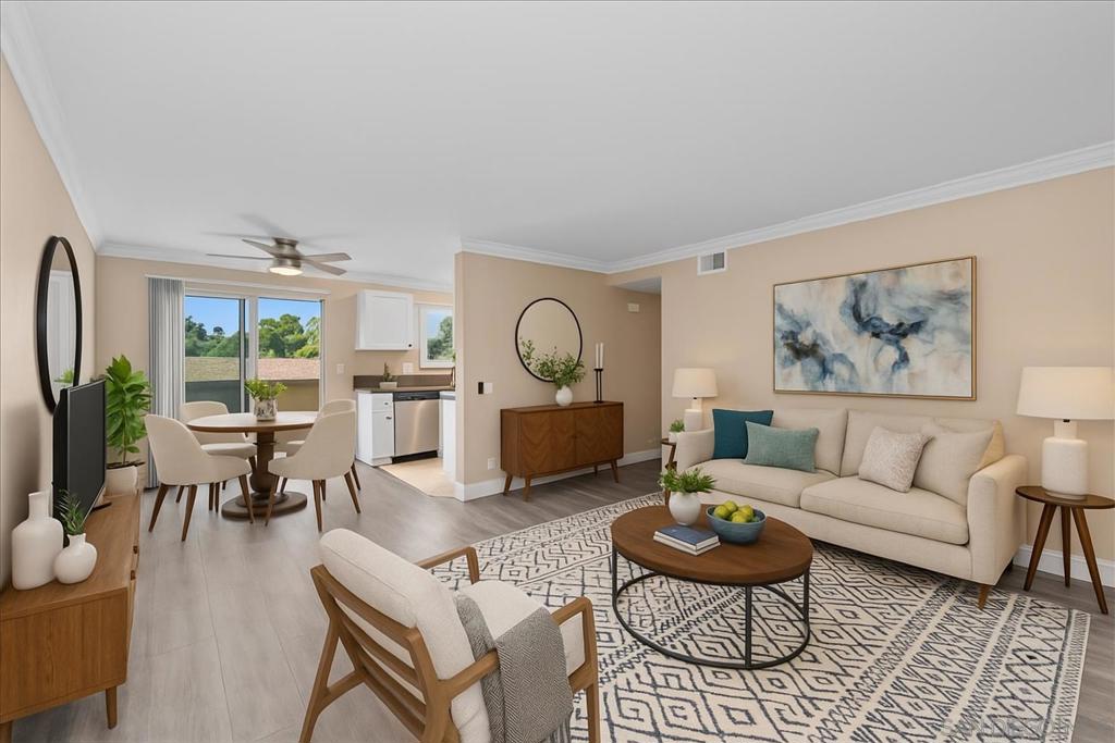 AFFORDABLE–COASTAL-CONVENIENT Move-in ready upgraded 2nd-floor condo perfectly located! Enjoy easy parking, a peaceful community, & quick access to the beach, shops, restaurants, & parks. The open layout flows from living room to kitchen to patio, making daily life feel seamless. Indulge in a kitchen w/ generous counter space & ample cabinetry. Lounge in the living room, soak up sun on the patio, or unwind in the spacious bedrooms. In-unit laundry adds everyday ease. Close to Camp Pendleton & VA approved. The lifestyle you’ve been waiting for! 194 Avenida Descanso in Oceanside sits in a quiet, residential pocket of the North Valley (92057), offering a balance of suburban calm and coastal accessibility. The condo complex is well-kept. You’re just a short distance to shopping corridors, schools, and the vibrant heart of Oceanside. Downtown and the harbor area provide a lively mix of cafés, breweries, gastropubs, sushi bars, taco shops, and farm-to-table dining, while local parks, greenways, and the beach support the city’s active, outdoorsy lifestyle. Residents enjoy affordable stability compared to prime beachfront living, and close to savor Oceanside’s eclectic restaurants, coastal recreation, and thriving community vibe. 2 parking spots come with this unit (1 covered #198 - 1 uncovered #109) - Mailbox #8