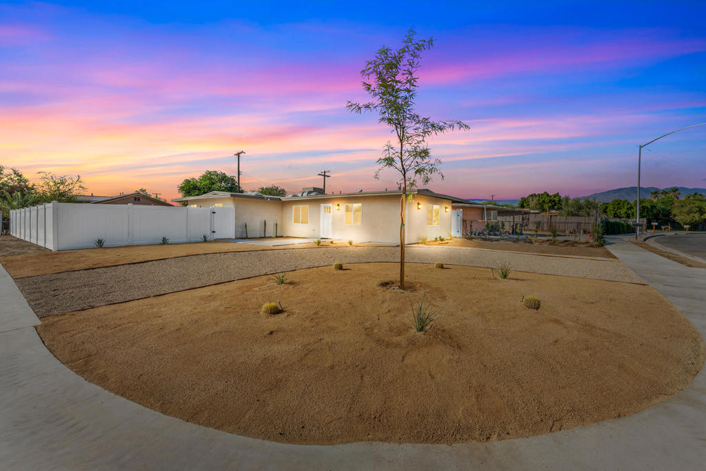 Welcome Home to one of the Best Values in the City of Coachella. This property has been fully rebuilt with a modern open layout and high end finishes you'd expect to find in a luxury home. From the whitewashed oak cabinets to the sleek waterfall island, every detail was designed with style, comfort, and quality in mind.The spacious living areas are filled with natural light, creating a warm and inviting atmosphere perfect for both relaxing and entertaining. Outside, the desert inspired landscaping offers beauty and curb appeal while staying low maintenance. With ample space to build an ADU (Accessory Dwelling Unit). Only a few minutes from all the Shopping Center. Walking Distance to the Sierra Vista Park. 3 Miles to Hwy 86.Rarely do you find a home with this level of design and finishes at such an affordable price. This one won't last schedule your showing today. Se Habla Espanol.