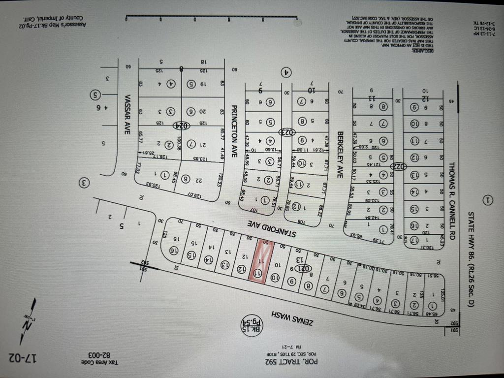 This COMMERCIAL lot is conveniently located along CA-86, it is zoned C-2 (Medium Commercial) which allows a broad range of business possibilities. All permitted uses in C-1 Zone plus nursery, liquor store, farmers market, and more.