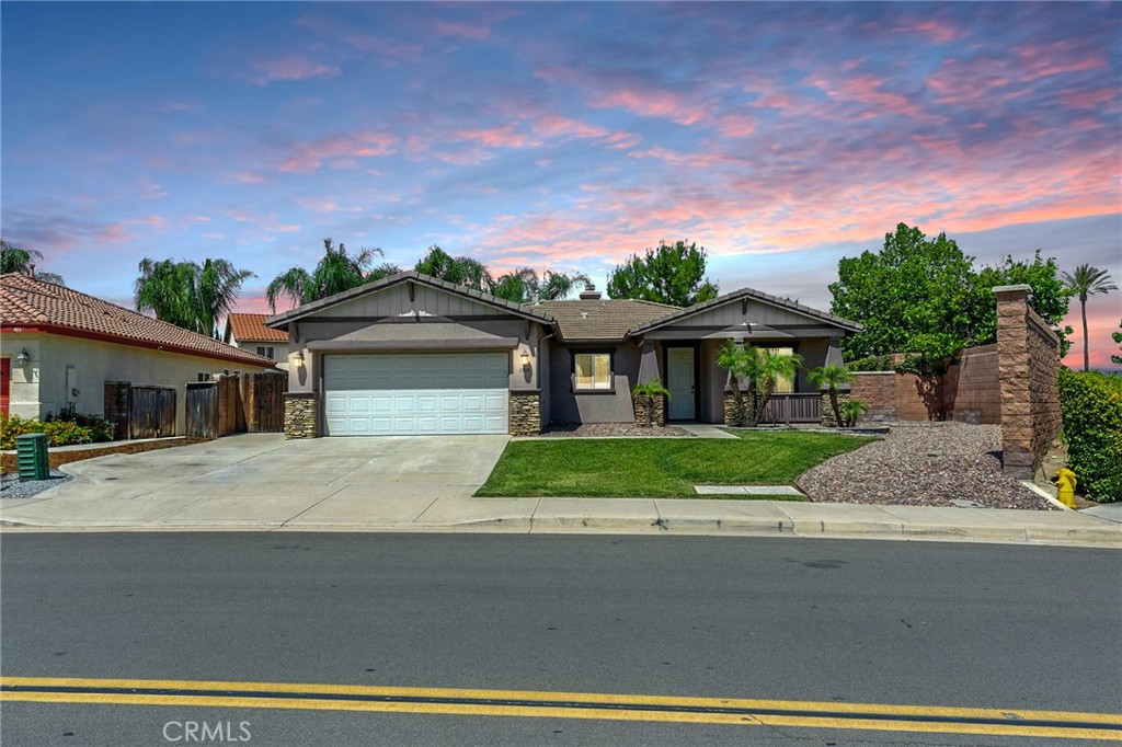 NO HOA! Welcome Home! This beautifully maintained single-story Menifee home, built in 2005, is truly move-in ready and offers a spacious, open layout with three bedrooms plus a separate office retreat—perfect for both everyday comfort and work-from-home flexibility.
The family-style kitchen is designed for functionality and entertaining, featuring a large center island and stainless steel appliances, including a built-in microwave, dishwasher, double oven, and countertop gas range. Water Heater was just replaced in 2025.
The primary suite provides a peaceful escape with a walk-in closet and an en-suite bathroom that includes a soaking tub and separate shower.
Step into your private backyard retreat, complete with a spa, a custom detached shed with epoxy floors and a roll-up door, and a gated concrete side yard—perfect for storing a boat or small trailer. Several recent upgrades have already been completed for you, including a new back fence, so you can enjoy your new home without the hassle of major updates.
To top it all off, the home features 18 solar panels—helping to lower or even eliminate your electric bill, depending on usage. This energy-efficient upgrade not only offers savings but adds long-term value to your home.
Located in one of California’s top 20 safest cities and among the fastest-growing, Menifee is the perfect place to call home. Enjoy quick access to the 215 Freeway, shopping, dining, and more, all while living in a thriving and secure community as well as a the county maintained beautiful Woodbine Park.
Don't miss this incredible opportunity—schedule your private tour today!