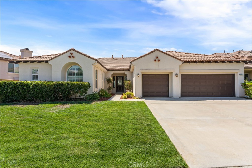 Welcome to this stunning EXECUTIVE SINGLE FLOOR POOL HOME IN MURRIETA HEIGHTS WITH VIEWS OFF THE BACK YARD. The home is bright and spacious with a large formal living and dining area to greet you as you enter. The large Den/ Office just off the entry has double doors and can be converted to a bedroom. The spacious/ open floor plan is great for entertaining. The kitchen features built in brand new DACOR refrigerator, stainless steel appliances, an abundance of cabinet and counter space, granite countertops, a large island and large dining area open to family room. Family room offers a fireplace to cozy up to during cold winter nights. The home includes a bedroom and sitting room off the front entry (can be converted into a bedroom). Each bedroom has its own ensuite bathroom and mirrored closet doors. The primary bedroom features windows overlooking the backyard and views of city below with single French door to access the pool and back yard. The primary ensuite bathroom features shower and separate soaking bathtub, dual sinks, and a massive walk in closet. The home boasts of high ceilings with ceiling fans and shutters throughout, surround sound, fresh paint and carpet. Additional features include a powder room conveniently located off the main family room, a separate laundry room with ample storage and a large wash sink, and a 3-car garage. massive closet. The backyard has beautiful views of Murrieta Valley with a large patio cover and ceiling fans, a sparkling pool and a lot of hardscape for easy care . Centrally located near the 15 & 215 freeways, minutes from Temecula Wine Country, shopping, and within the highly sought-after Murrieta Valley USD. This home offers privacy and tranquility with no neighbors directly behind. A MUST SEE in Murrieta Heights!