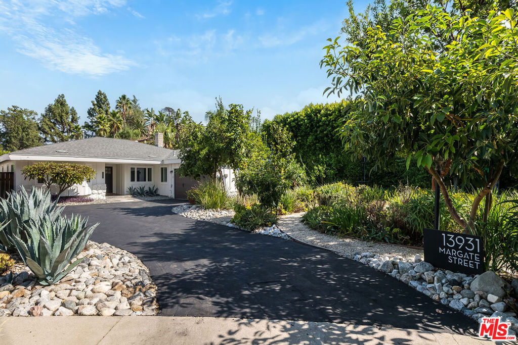 Located in the highly sought-after Chandler Estates, this beautifully renovated and meticulously maintained residence is designed to impress even the most discerning buyer. Set on an expansive 10,479 sq. ft. lot and offering over 2,300 sq. ft. of living space, 13931 Margate is the private oasis you've been waiting for. The versatile floor plan is ideal for both entertaining and everyday living, featuring a large open layout with a separate family/playroom, spacious bedroom suites, a luxurious primary retreat, and abundant storage throughout. High ceilings, renovated kitchen, an abundance of natural light, and premium finishes elevate the home's sophisticated charm. Perfectly positioned at the end of a quiet cul-de-sac, the property boasts a one-of-a-kind lot with a shimmering pool in the backyard and a lush garden paradise in the front. This rare offering combines privacy, elegance, and lifestyle - making it a must-see home in the heart of Sherman Oaks.