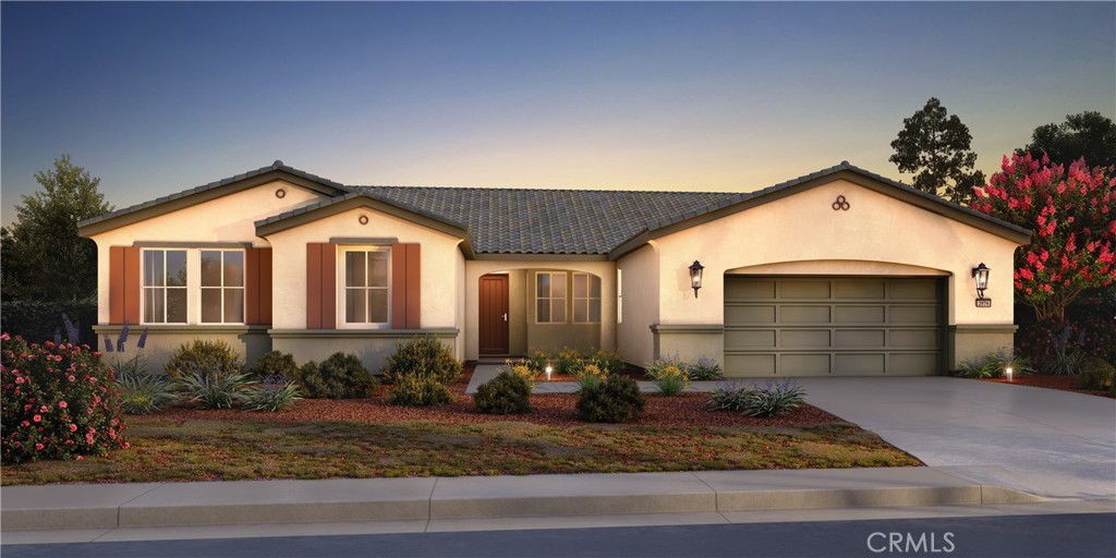 NEW CONSTRUCTION | “There’s Simply Nothing Like It” Experience luxury living at Countryside Estates, a welcoming community surrounded by scenic views and open spaces in the heart of Jurupa Hills. Nestled on a sprawling 20,000 sq. ft. homesite, The Pinehurst floorplan offers the perfect blend of sophistication, comfort, and functionality. Its expansive open-concept design seamlessly connects indoor and outdoor living, providing endless possibilities for entertaining and relaxation. The gourmet kitchen serves as the heart of the home, showcasing white cabinetry complemented by elegant New Venatino Beige quartz countertops, a stylish tile backsplash, and stunning gold accents including a kitchen faucet, pot filler, and cabinet pulls. Thoughtful details continue throughout with designer 12x24 tile flooring, plush carpeting, and a spacious primary suite that opens to the backyard—perfect for enjoying tranquil mornings surrounded by fresh country air. The luxurious en-suite bath features dual sinks and two walk-in closets, balancing elegance with everyday practicality. Built with eco-friendly materials and enhanced by advanced energy-saving features, this home delivers modern efficiency without compromising style. Conveniently located near major freeways, The Pinehurst at Countryside Estates offers the ultimate combination of elegance, comfort, and convenience. Schedule your private tour today and discover what sets this home apart.