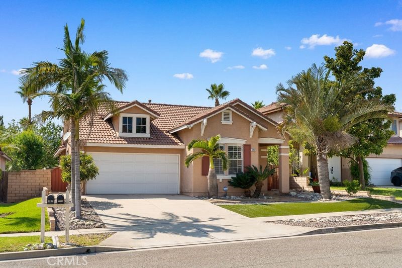 Beautiful single-story 3 bed / 2 bath home in the highly sought-after area of Rancho Cucamonga.
This charming residence features an open floor plan with soaring ceilings, a private office, dining area, spacious family room with a custom fireplace, and an interior laundry room. Dual-pane windows are accented with custom plantation shutters, and the home comes equipped with a brand-new water heater.
The expansive master suite is filled with natural light and includes a walk-in closet along with a stylish an-suite bathroom featuring dual sinks, a soaking tub, and a separate shower.
The beautifully landscaped backyard is perfect for entertaining, complete with a fully upgraded in-ground pool, spa, hardscaped patio areas, a double iron gate, and a custom awning.
Additional highlights include a two-car garage with epoxy flooring and built-in cabinetry.
Ideally located near top-rated schools, biking and horse trails, parks, shopping, dining, golf club and the Victoria Gardens. This move-in ready home offers the perfect blend of comfort, style, and convenience. Welcome to showing today!