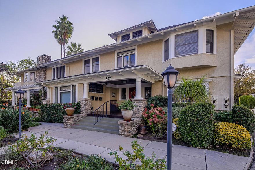 Originally built as the 'Richardson Residence' by local architect Joseph Blick, this Pasadena townhome blends early 1900s craftsmanship with modern livability in one of the city's most walkable neighborhoods. Tucked within the Playhouse District, this residence offers immediate access to Lake Avenue's restaurants, boutiques, coffee shops, and transit options--making it ideal for anyone who values convenience and charm. You're also just a quick five-minute drive to Old Town Pasadena, the Rose Bowl, and Caltech, placing some of the city's most iconic destinations within easy reach.Stepping inside, you're greeted by warm natural light and classic architectural character that only a historic property can offer. Thoughtful updates throughout the home provide everyday comfort, while original touches add personality and a sense of place. The layout is exceptionally functional, featuring three en-suite bedrooms plus an additional full bathroom on the first floor--a rare configuration that works beautifully for larger families, multi-generational living, or anyone seeking flexible space.Original woodwork, detailed built-ins, and unique design elements showcase the home's heritage, while modern improvements--including updated plumbing, central heating and cooling, and refreshed kitchen and bath finishes--ensure it functions seamlessly for today's lifestyle. The property is also part of a small, well-maintained community with a low-cost HOA, offering peace of mind without the burden of large monthly fees. Quiet, long-term neighbors further enhance the sense of stability and tranquility.Whether you're relaxing in the living room, hosting guests, or exploring the vibrant neighborhood just outside your door, this townhome delivers a lifestyle that's both connected and uniquely Pasadena.Homes with this blend of history, location, and thoughtful livability rarely come to market.