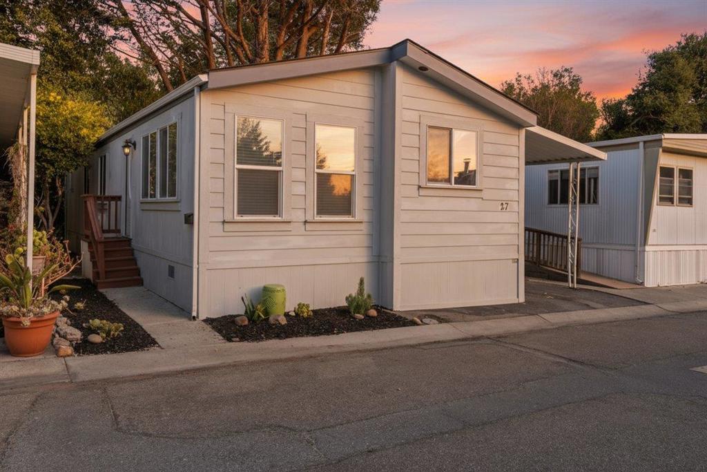 Bright & Spacious 3-Bedroom Home Backing to Soquel Creek This 2003 manufactured home offers 3 bedrooms, 2 bathrooms, and 1,076 sq ft of bright living space with vaulted ceilings and skylights that fill the home with natural light. The oversized primary suite features a walk-in closet and private access to the backyard, while the open floor plan seamlessly connects the kitchen, dining, and living areas. Convenient indoor laundry and thoughtful design details make everyday living easy. Set directly along Soquel Creek, youll enjoy the soothing sound of flowing water just steps from your backyard. Located in Old Mill Mobile Home Park, an all-age community close to Soquel Village, schools, shops, dining, Cabrillo College, and freeway access. Dont miss this opportunity for affordable living in a bright, creekside home in one of Soquels most desirable locations.