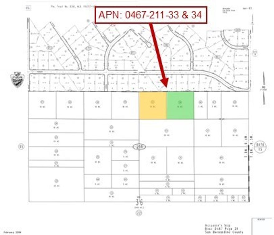 20 Acres – Helendale, CA (APNs: 0467-211-33 & 0467-211-34)



Discover 20 acres of open desert beauty in the quiet community of Helendale, CA—just minutes from both Victorville and Barstow. These two adjacent 10-acre parcels sit approximately 0.5 miles east of Rodeo Rd, 0.37 miles west of Frontier Rd, and 1 mile south of Bonanza Trail, offering a peaceful setting with convenient access to major routes.



Zoned Resource Conservation (RC), this land allows for open space, recreation, and single-family residential uses—making it ideal for a private desert retreat, outdoor recreation, or long-term investment. Overhead electricity is located roughly 0.3 miles northwest, while nearby residents rely on private water wells, septic systems, and propane tanks for utilities.



Helendale offers the perfect mix of adventure and tranquility, featuring vast desert landscapes, brilliant sunsets, and a welcoming small-town atmosphere. With its proximity to highways and stunning natural surroundings, this area is a true Mojave Desert gem.



Note: Property does not yet have an assigned address; the address shown is for marketing purposes only. Boundary lines are approximate—buyer to verify zoning, utilities, and property details.