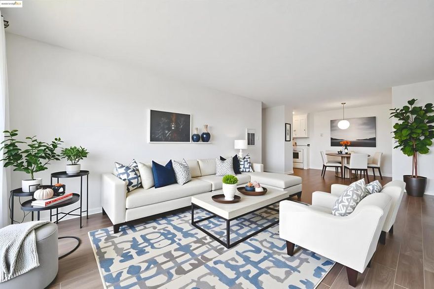 Campus close condo with SF & Bay views, Two large bedrooms in a prime location, just a scooter ride away from UC Berkeley's International House and steps from Memorial Stadium. It is an ideal home for students or investors. The unit features an open floor plan filled with natural light, a freshly painted interior, an updated kitchen with new countertops, great storage, and an in-unit washer/dryer. A spacious balcony spans the living room and bedrooms, overlooking Berkeley and offering breezy Bay views. The building provides keyed entry lobby or elevator access from a deeded parking space in the gated garage. It is also minutes from Downtown Berkeley and BART. Whether you're looking for a bohemian, urban, or academic lifestyle, this Berkeley property offers a perfect fit.