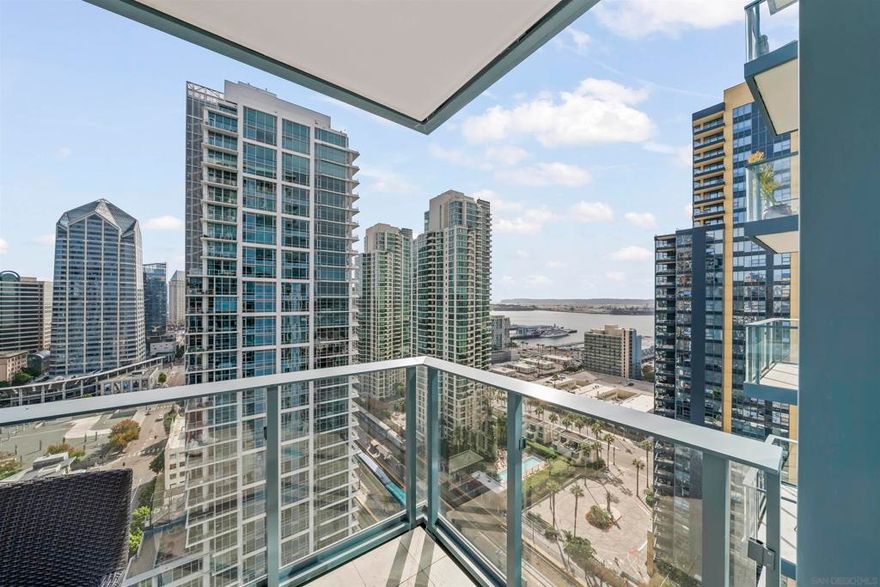 Residence 2206 is a modern 2 BR/2 BA residence at Savina, Downtown San Diego's most sought after luxury tower! This southeast corner unit features a large open floor plan that offers dramatic views of the Bay and city skyline, while overlooking the Savina pool. This stylish home comes fully furnished, features 2 parking spaces, wifi included and more! Located just seconds from the Waterfront and vibrant Little Italy, Savina features over 24,000 sqft of hotel inspired amenities such as 24hr security, a resort-style pool/spa, a massive state-of-the-art gym, social lounge, and more!