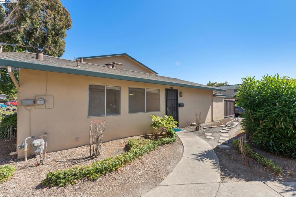 Discover this charming single-story corner townhouse in the highly desirable Glen Eden community of Hayward—a perfect starter home close to everything! This well-maintained 2-bedroom, 1-bath home offers 884 sq ft of comfortable living space with high ceilings, newer carpet, energy-efficient dual-pane windows throughout, and newer water heater. Enjoy the convenience of in-unit laundry, an attached 2-carport, and a private backyard complete with a storage unit. The fantastic location puts you just minutes from the 880 and 92 freeways, parks, St. Rose Hospital, Chabot College, Costco, and major shopping centers. The HOA covers exterior maintenance, roof, siding, painting, building insurance, and common areas. Located in a pet-friendly community with no rental restrictions, this move-in-ready home offers both comfort and flexibility for first-time buyers or investors.