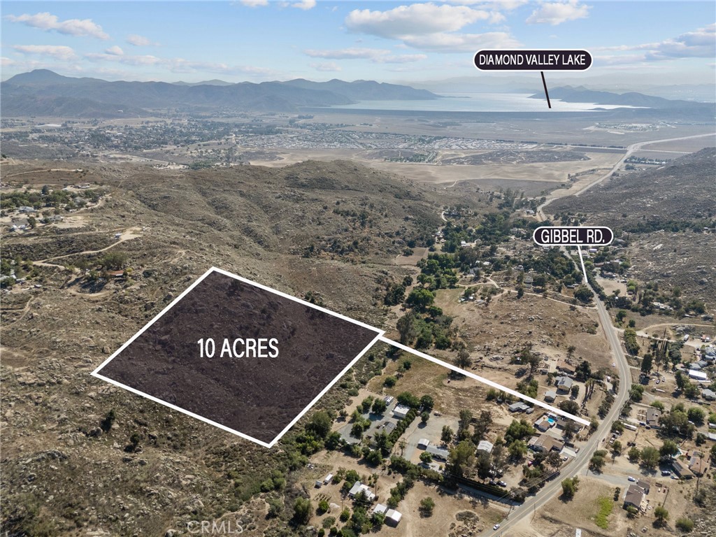 Beautiful sloped lot close to the growing town of Hemet but far enough away to be a rural paradise! Zoned R-1 the perfect 10 acres for your dream home, or to start a private ranch! neighborhood has many larger horse and agricultural lots. Minutes from Diamond Valley Lake and the Valley-wide recreational complex. Off Gibbel Road the parcel is close to both power and water connections. There is an easement going back from the address in front 41284 Gibbel Rd. This property is go direct please do not disturb the home in front of the parcel when visiting. Buyer is to verify all details. Feel free to contact for any questions or a tour of the property.