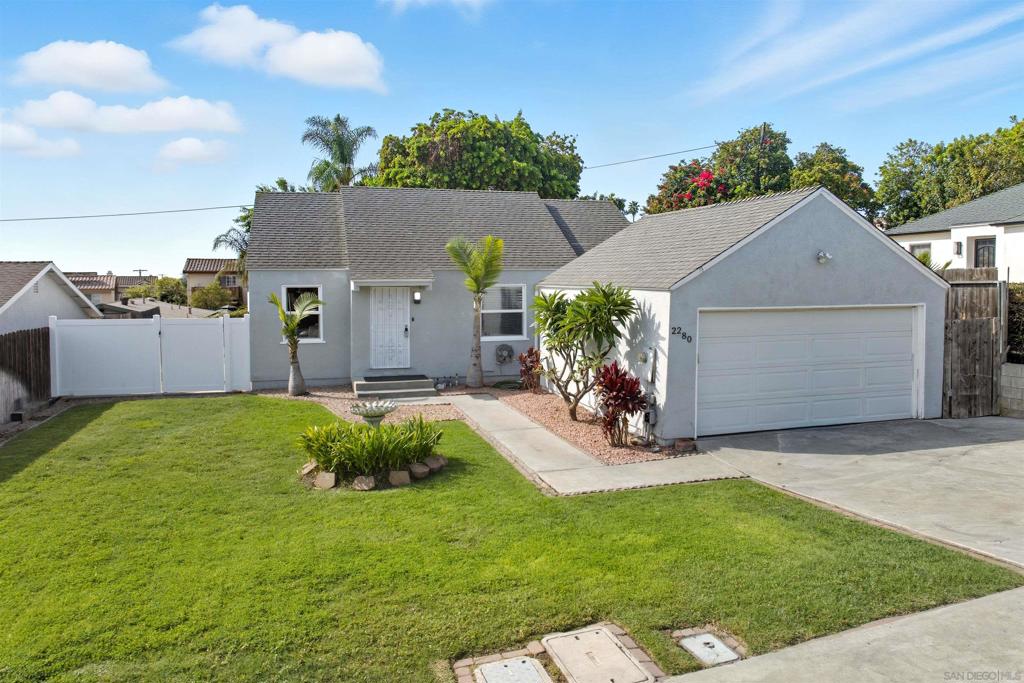 Welcome to this charming 3-bedroom, 1-bath home nestled on a quiet street in the heart of Lemon Grove. Featuring fresh new floors and paint, this move-in ready home offers a bright and inviting open floor plan perfect for both everyday living and entertaining. Enjoy the outdoors with a spacious front and backyard, ideal for gardening, play, or relaxing. Conveniently located within walking distance to a great park, and just minutes from freeways, this home provides easy access to all of San Diego while maintaining a peaceful neighborhood feel. Don’t miss this centrally located gem—it’s the perfect place to call home!