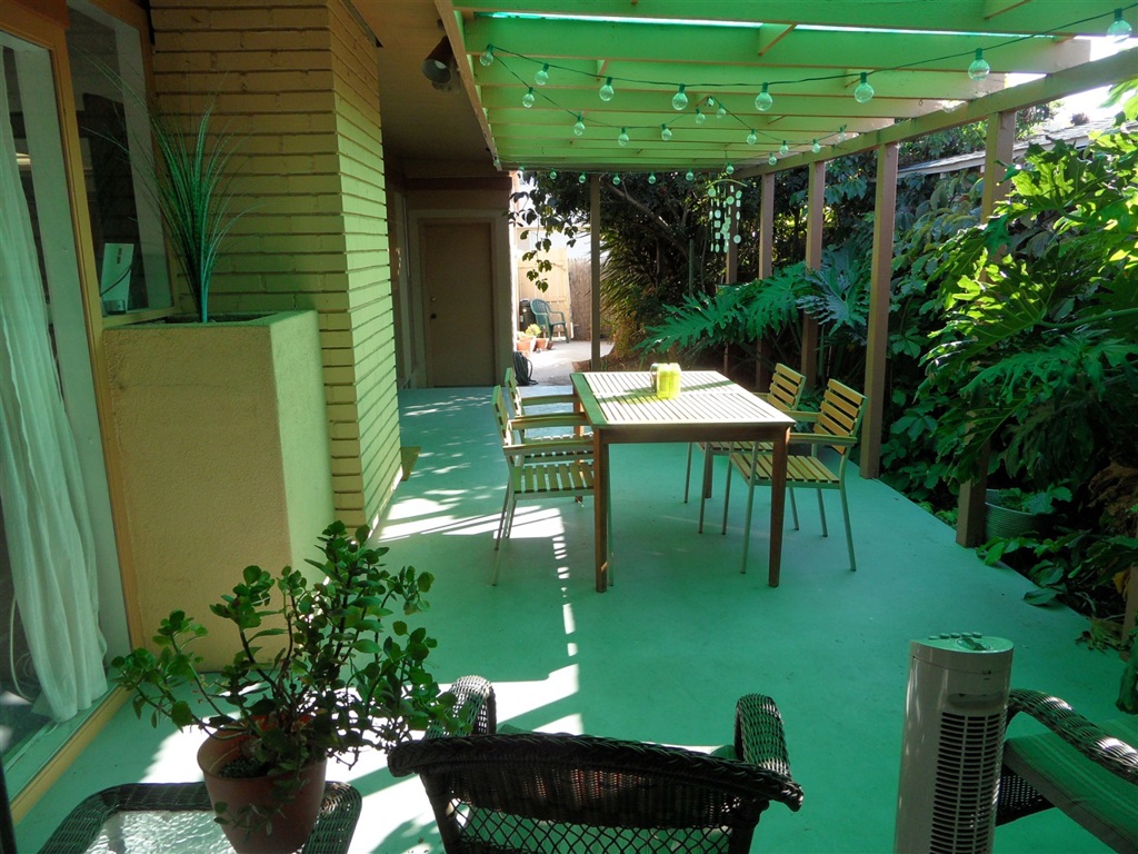 Hillcrest/Balboa Park Mid-century Urban Oasis! Beautiful 2 BR, 1.5 BA spacious home located in a quiet residential area of Hillcrest near Balboa Park. Walk to great restaurants, theater, museums, and the zoo. The home has a stone fireplace in the living room, floor to ceiling windows overlooking a private covered patio, porcelain tile floors, central heat and air conditioning, washer/dryer, and an attached two car garage. This home is also available furnished for $3,950 per month. Neighborhoods: Marston Hills Sewer: Sewer Connected
